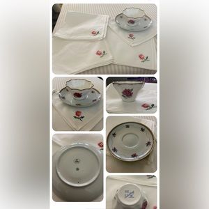 Vista Alegre Portugal 1824
Tea Saucer, Salisbury Bone
China Cup,4 Vintage Cloths